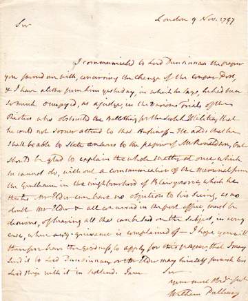 The image shows the later letter only.